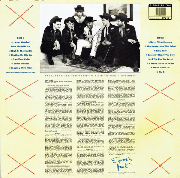 The Hank Wangford Band : Rodeo Radio (LP)