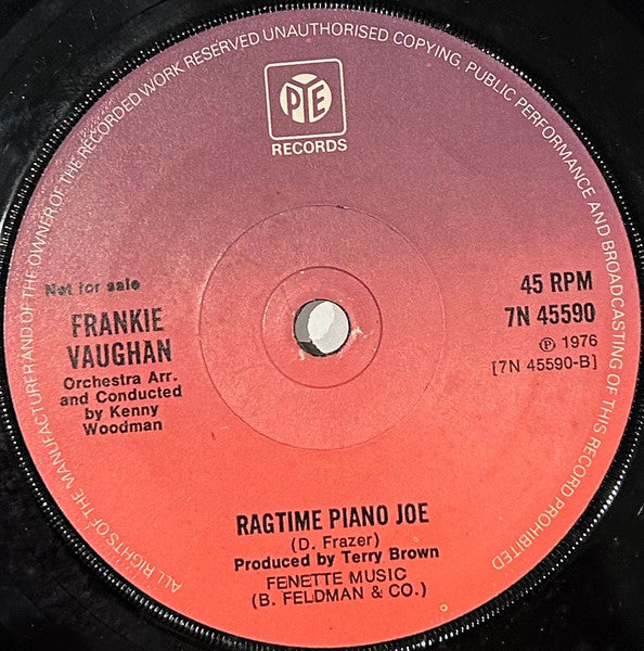 Frankie Vaughan : I'll Never Smile Again (7", Promo)