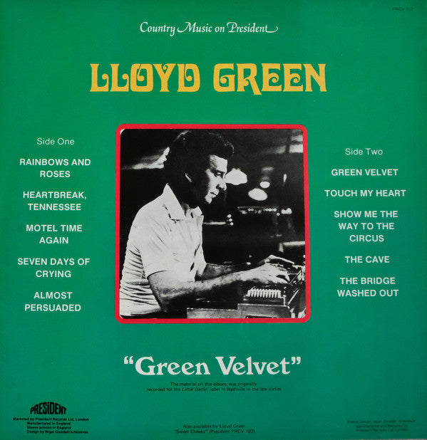 Lloyd Green : Green Velvet (LP, Album)