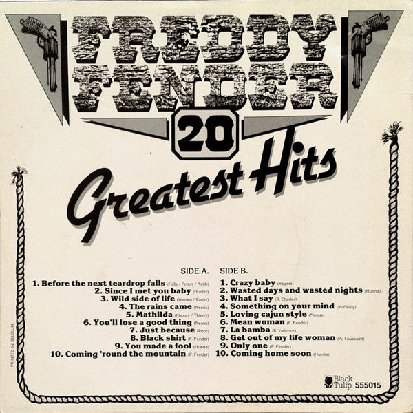 Freddy Fender (2) : 20 Greatest Hits (LP, Comp)