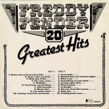 Freddy Fender (2) : 20 Greatest Hits (LP, Comp)