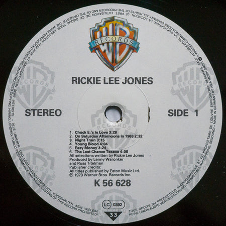 Rickie Lee Jones : Rickie Lee Jones (LP, Album, RE)