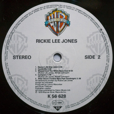 Rickie Lee Jones : Rickie Lee Jones (LP, Album, RE)