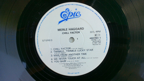 Merle Haggard : Chill Factor (LP, Album)