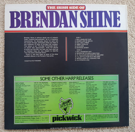 Brendan Shine : The Irish Side Of Brendan Shine (LP, Album)