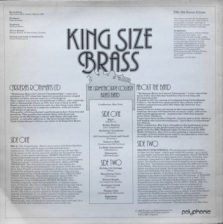 The Grimethorpe Colliery Band, Ray Farr : King Size Brass (LP)