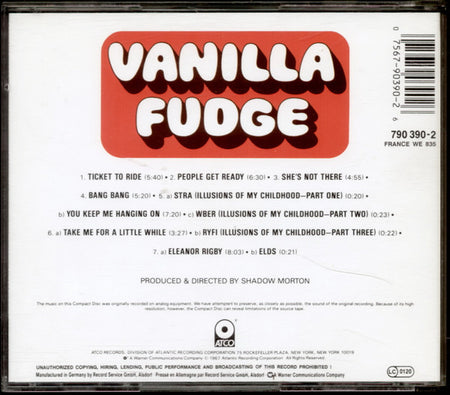 Vanilla Fudge : Vanilla Fudge (CD, Album, RE)