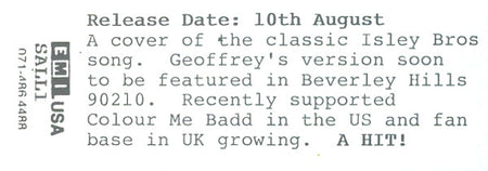 Geoffrey Williams : Summer Breeze (12", Promo)
