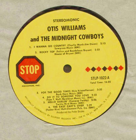 Otis Williams And The Midnight Cowboys : Otis Williams And The Midnight Cowboys (LP, Album)