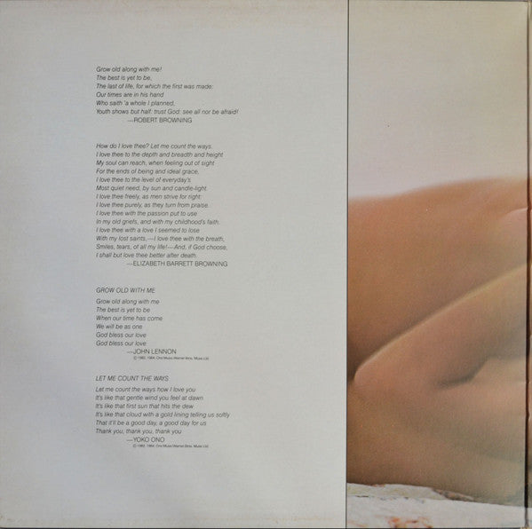 John Lennon & Yoko Ono : Milk And Honey (LP, Album, Gat)