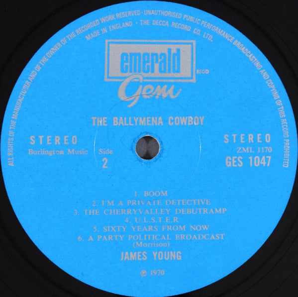 James Young (13) : The Ballymena Cowboy (LP)