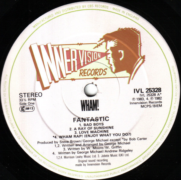 Wham! : Fantastic (LP, Album)