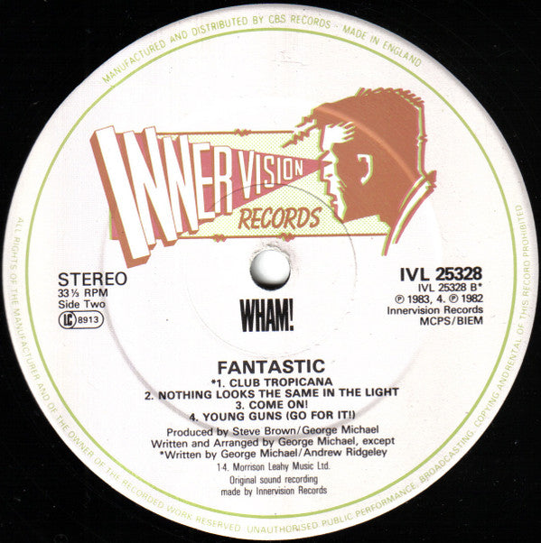 Wham! : Fantastic (LP, Album)