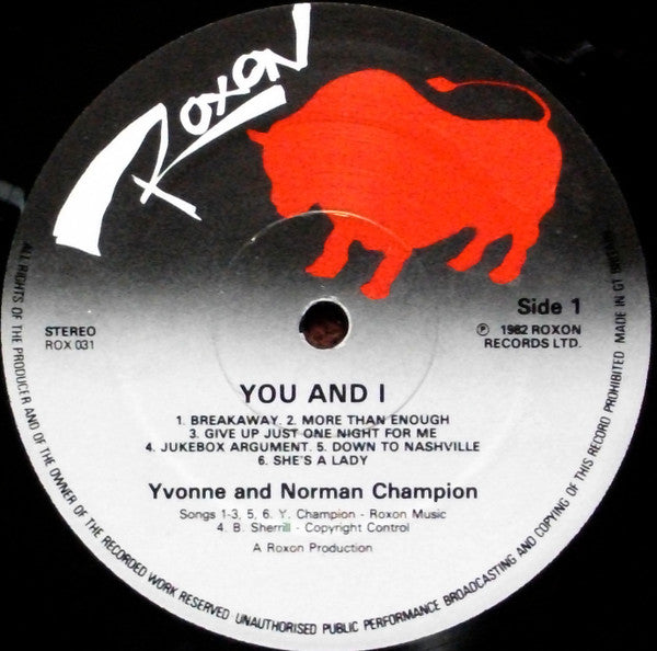 Yvonne & Norman Champion : You And I (LP)