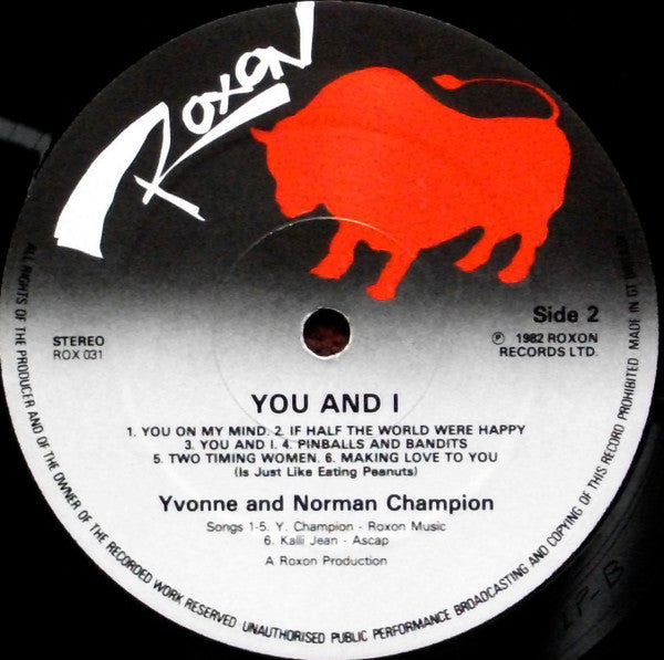 Yvonne & Norman Champion : You And I (LP)