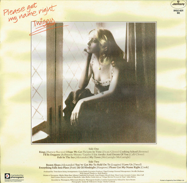 Twiggy (2) : Please Get My Name Right (LP, Album)