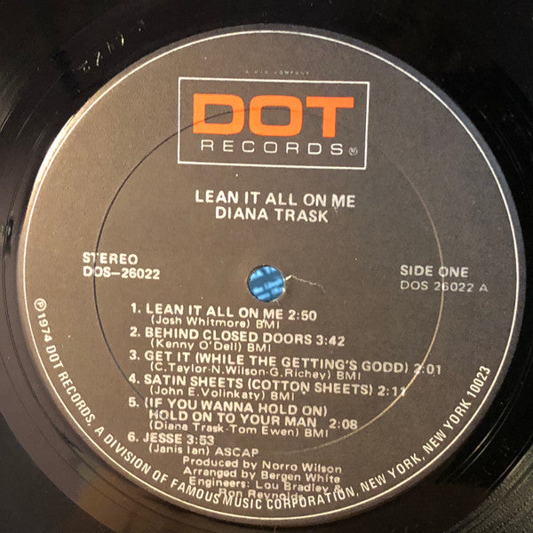 Diana Trask : Lean It All On Me (LP, Album)