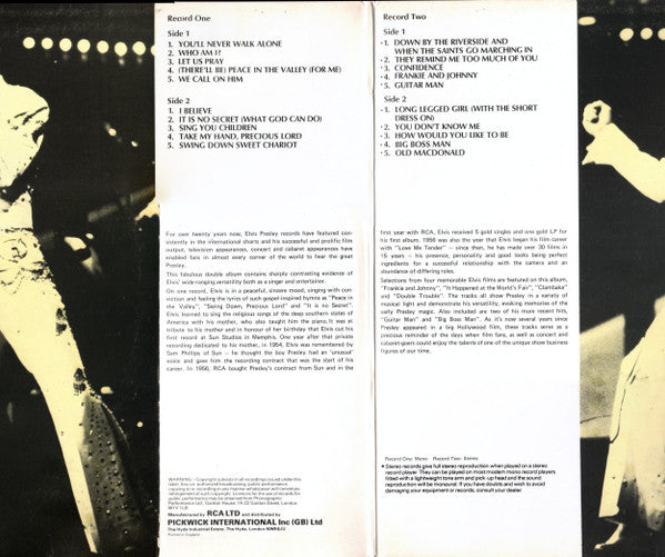 Elvis Presley : The Elvis Presley Collection (2xLP, Comp, Mono, RE)