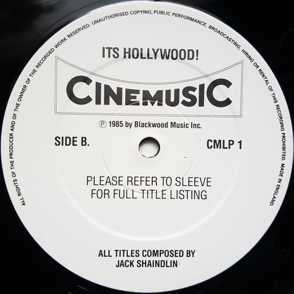 Jack Shaindlin : It's Hollywood! (LP, Comp)