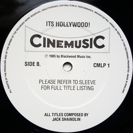 Jack Shaindlin : It's Hollywood! (LP, Comp)