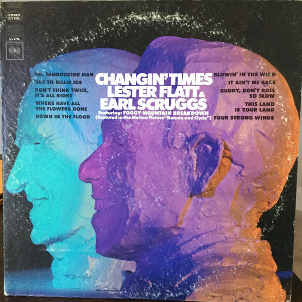 Lester Flatt & Earl Scruggs* : Changin' Times (LP, Album, RE, Pit)