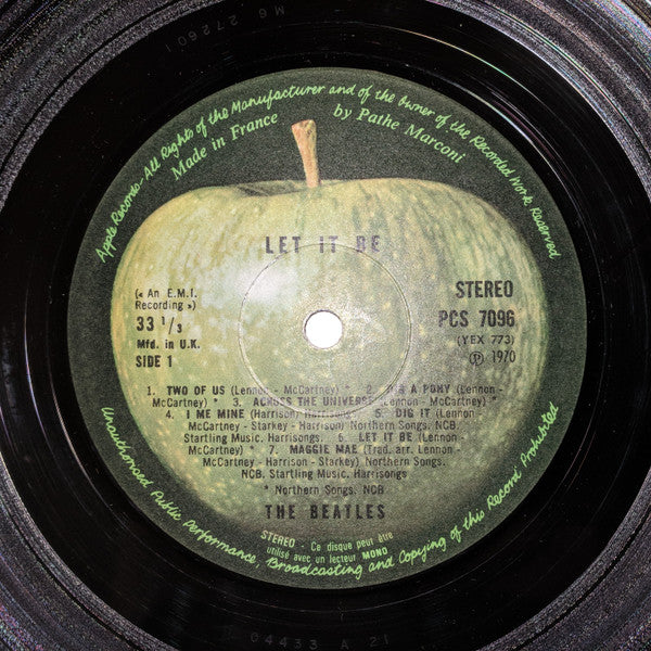 The Beatles : Let It Be (LP, Album, RE, Fre)