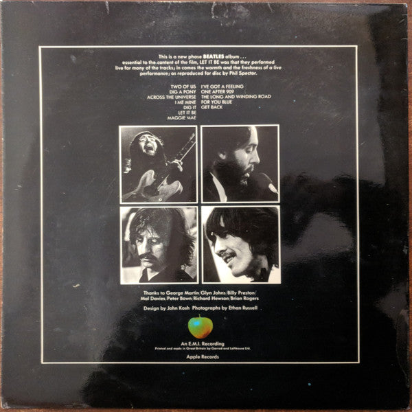 The Beatles : Let It Be (LP, Album, RE, Fre)