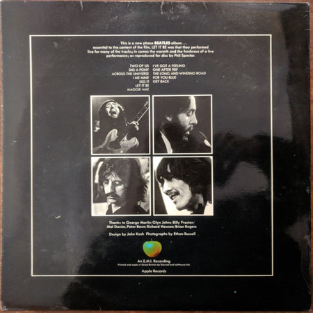 The Beatles : Let It Be (LP, Album, RE, Fre)