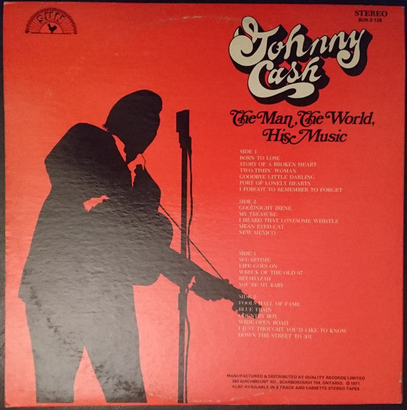 Johnny Cash : The Man, The World, His Music (2xLP, Comp)