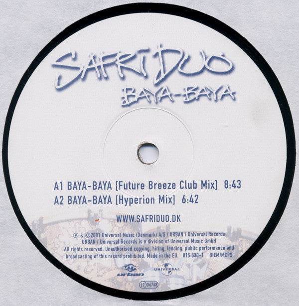 Safri Duo : Baya-Baya (12")