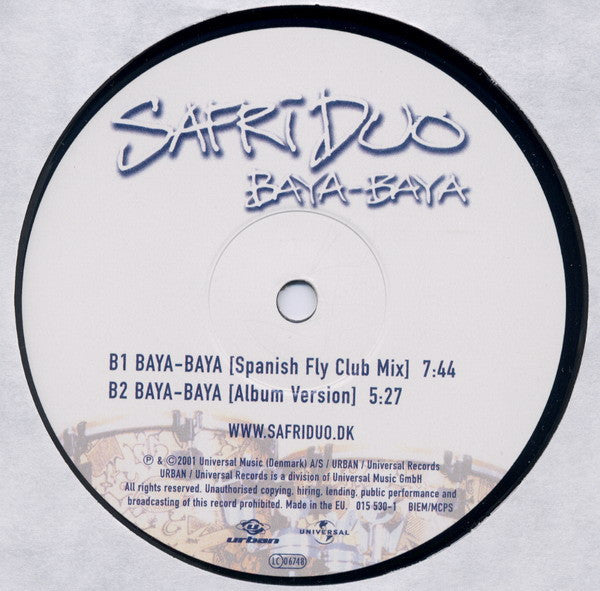 Safri Duo : Baya-Baya (12")