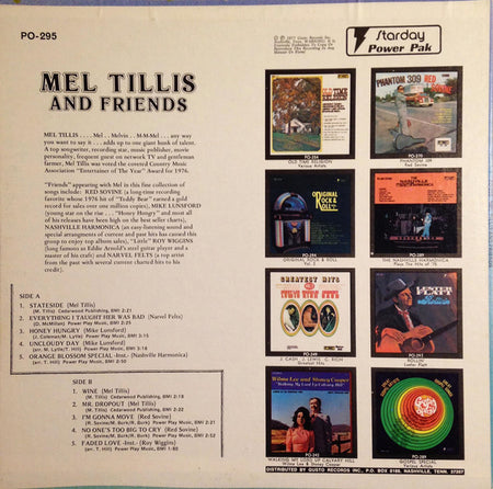 Mel Tillis : Mel Tillis And Friends (LP, Album, Comp)
