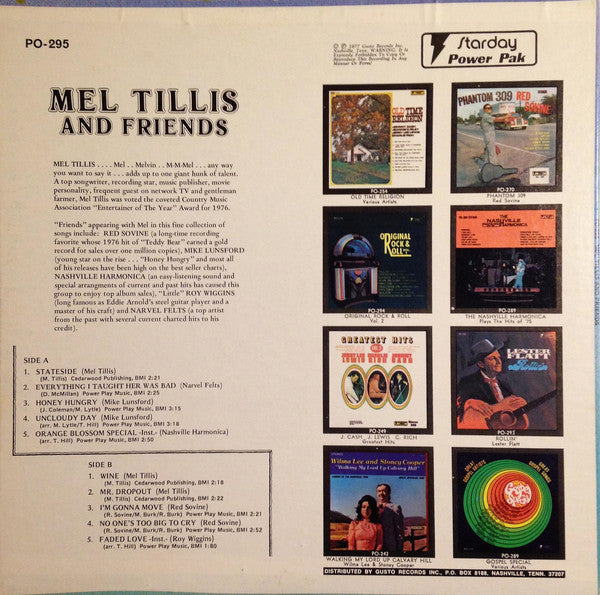 Mel Tillis : Mel Tillis And Friends (LP, Album, Comp)