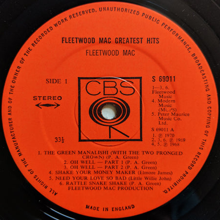 Fleetwood Mac : Fleetwood Mac Greatest Hits (LP, Comp, Gat)