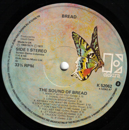 Bread : The Sound Of Bread - Their 20 Finest Songs (LP, Album, Comp, Non)
