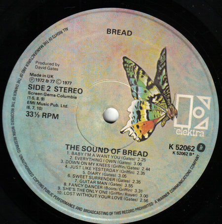 Bread : The Sound Of Bread - Their 20 Finest Songs (LP, Album, Comp, Non)