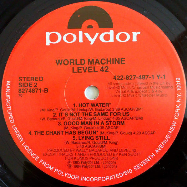 Level 42 : World Machine (LP, Album, Ind)