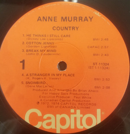 Anne Murray : Country (LP, Comp)