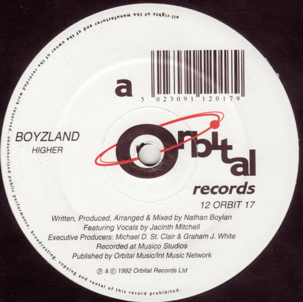 Boyzland : Higher (12")