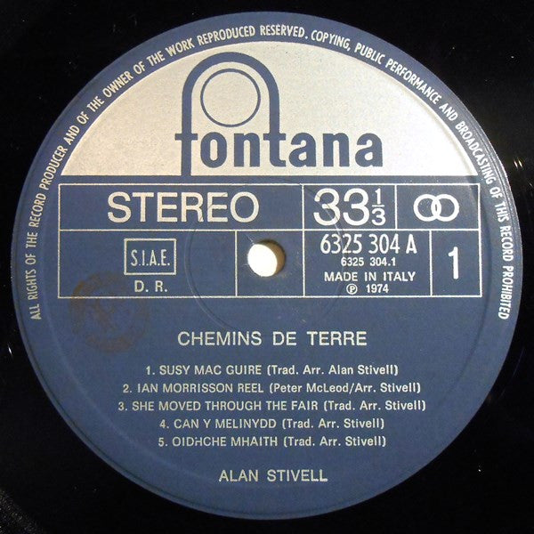 Alan Stivell : Chemins De Terre (LP, Album)