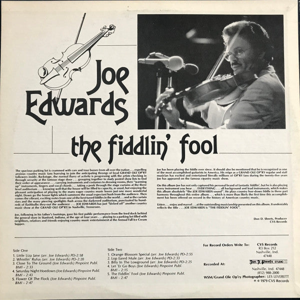 Joe Edwards (4) : The Fiddlin' Fool (LP)