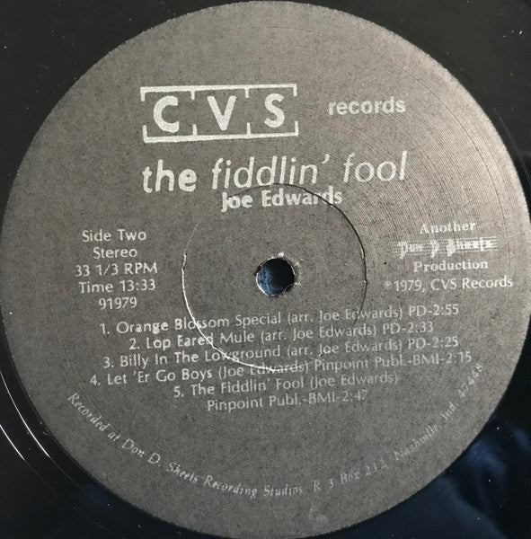 Joe Edwards (4) : The Fiddlin' Fool (LP)