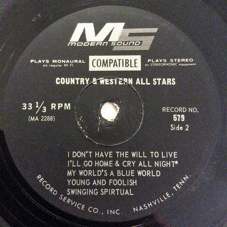 Various : Country And Western Allstars (LP, Comp)
