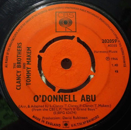 The Clancy Brothers & Tommy Makem : Freedom Sons (7", Single, Tex)