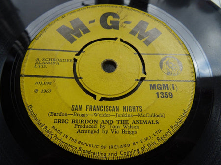 Eric Burdon & The Animals : San Franciscan Nights / Gratefully Dead (7", Single,  )