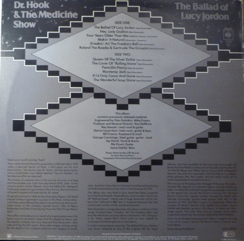 Dr. Hook & The Medicine Show : The Ballad Of Lucy Jordon (LP, Comp, Ora)