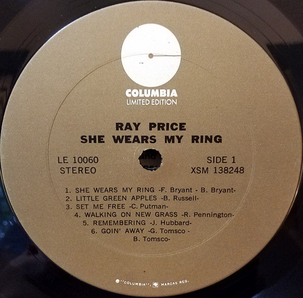 Ray Price : She Wears My Ring (LP, Album)