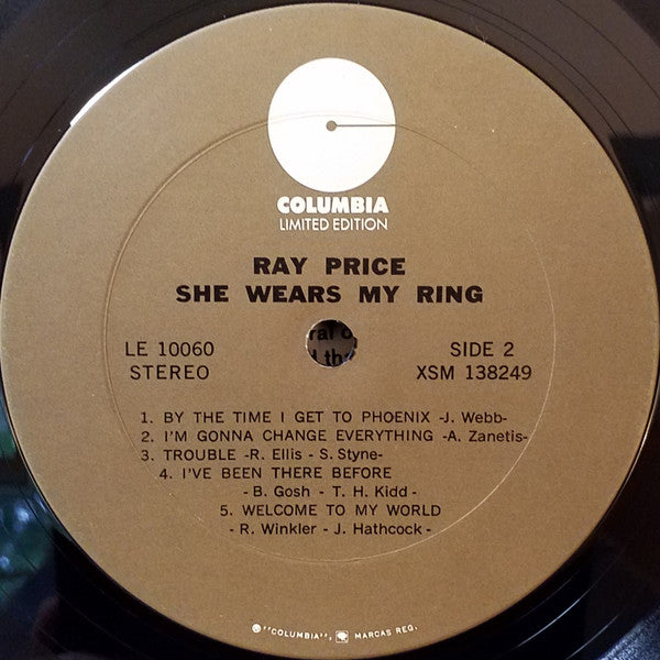 Ray Price : She Wears My Ring (LP, Album)