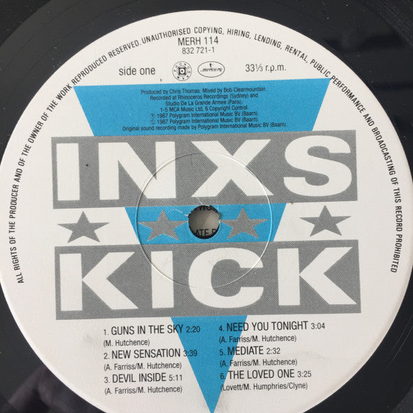 INXS : Kick (LP, Album, Gat)