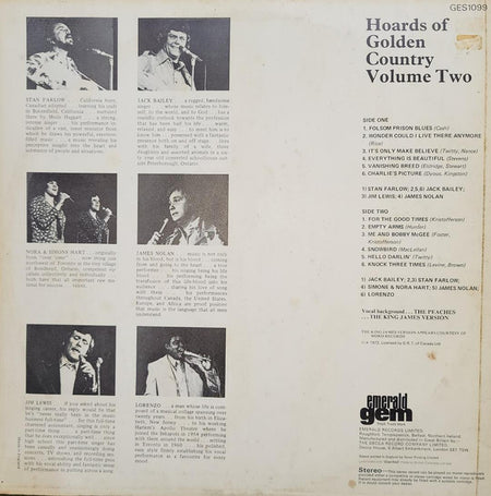 Various : Hoards Of Golden Country Vol. 2 (LP, Album, Comp)